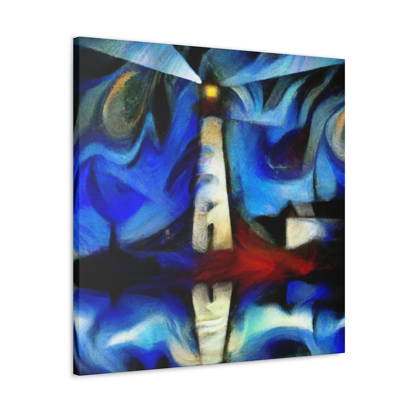 Lighthouse at Nightfall - Canvas