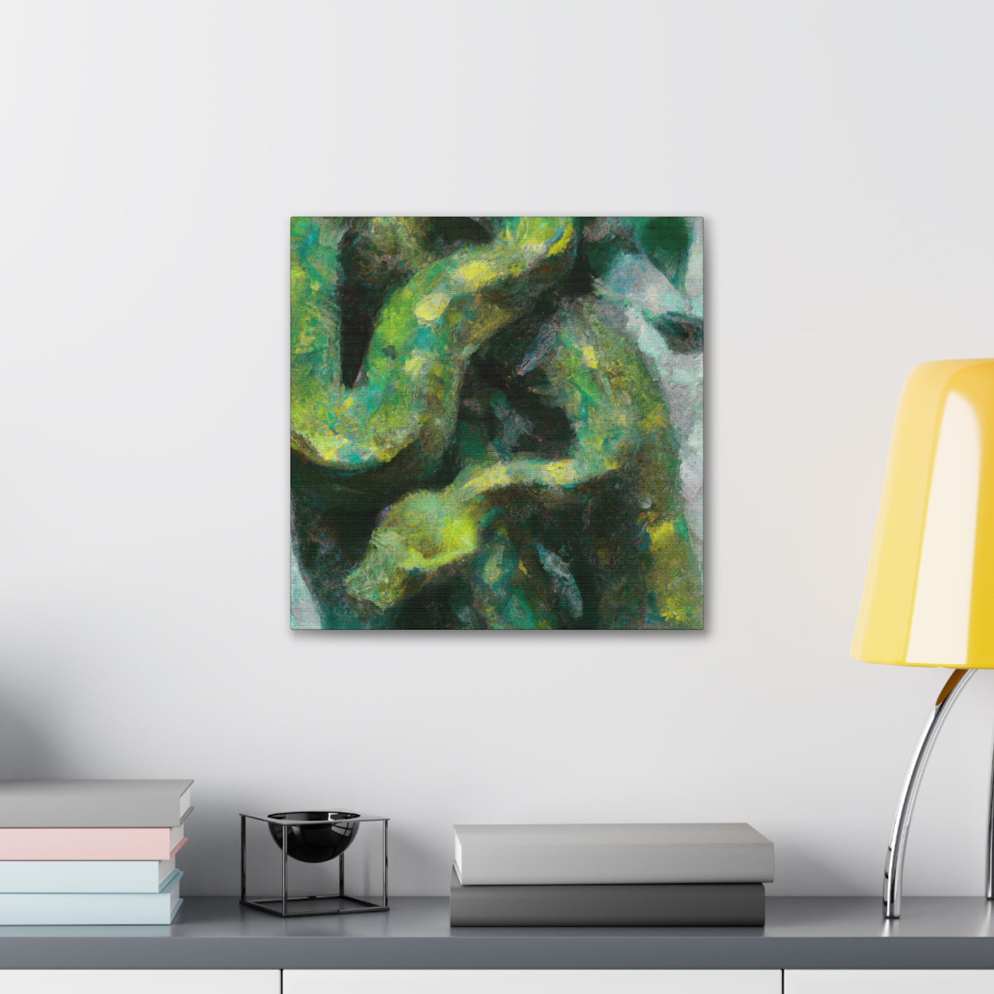 "Green Tree Python Vista" - Canvas