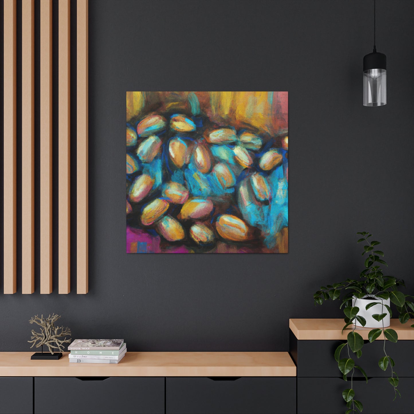 Coffee Beans in Fauve - Canvas