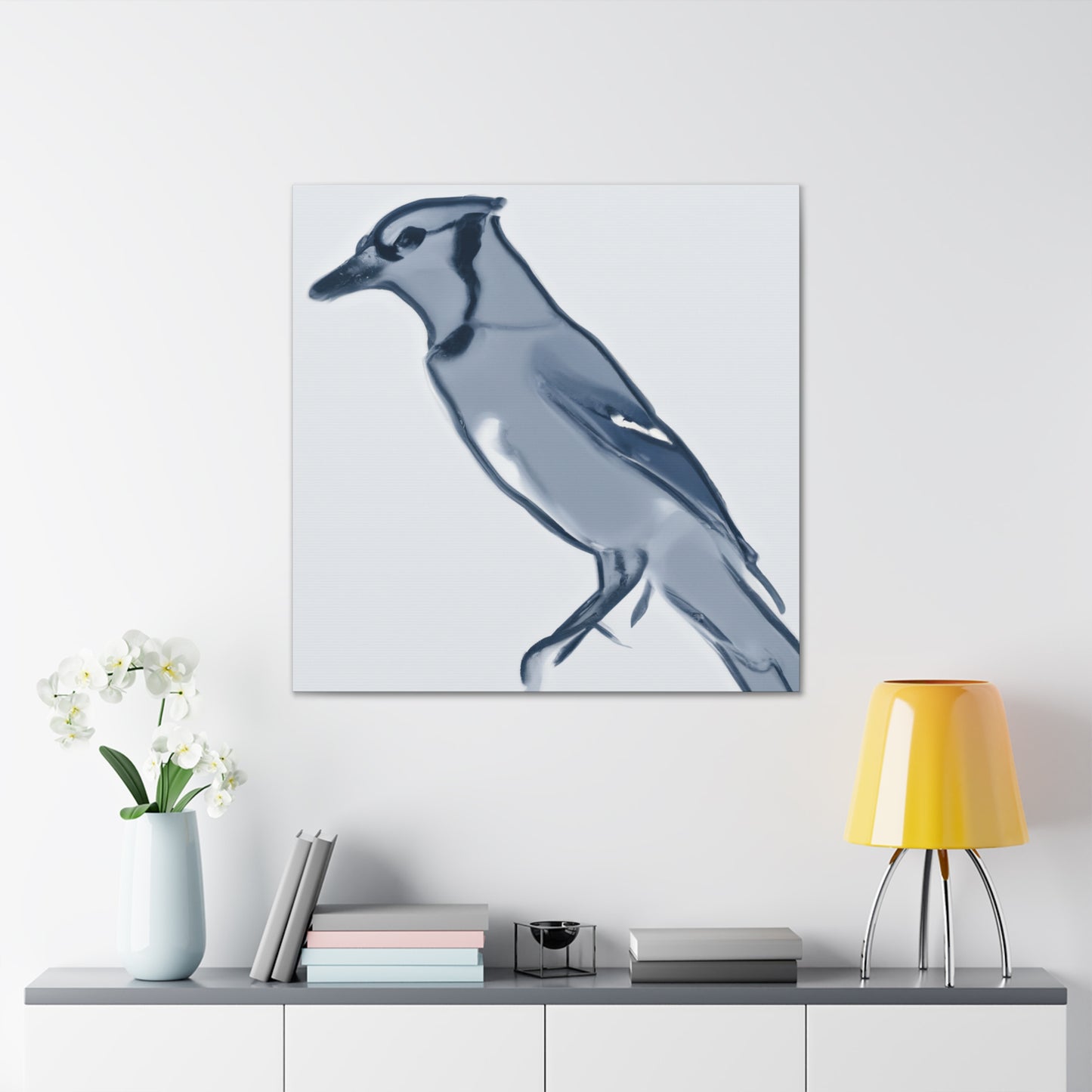 Blue Jay Symphony. - Canvas