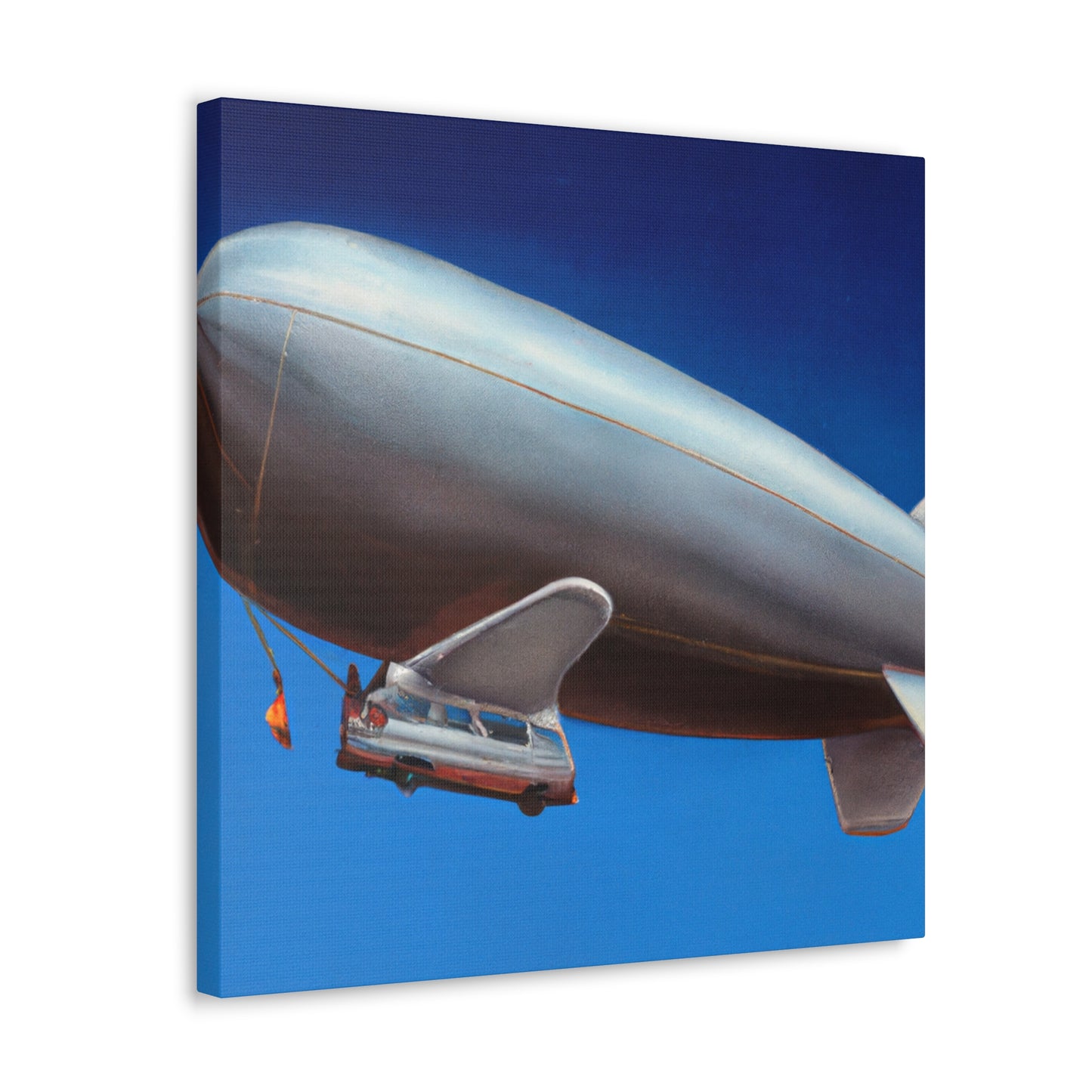 "Floating Through Sky: Blimp" - Canvas