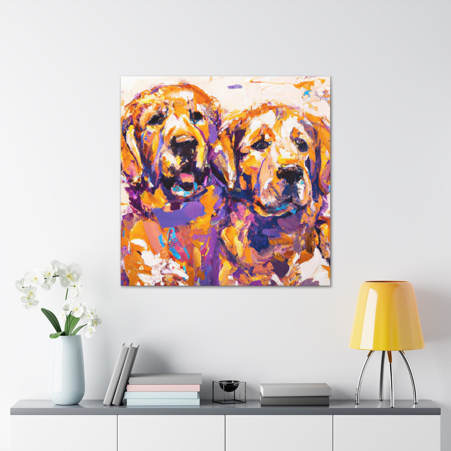 "Golden Retriever Smile" - Canvas