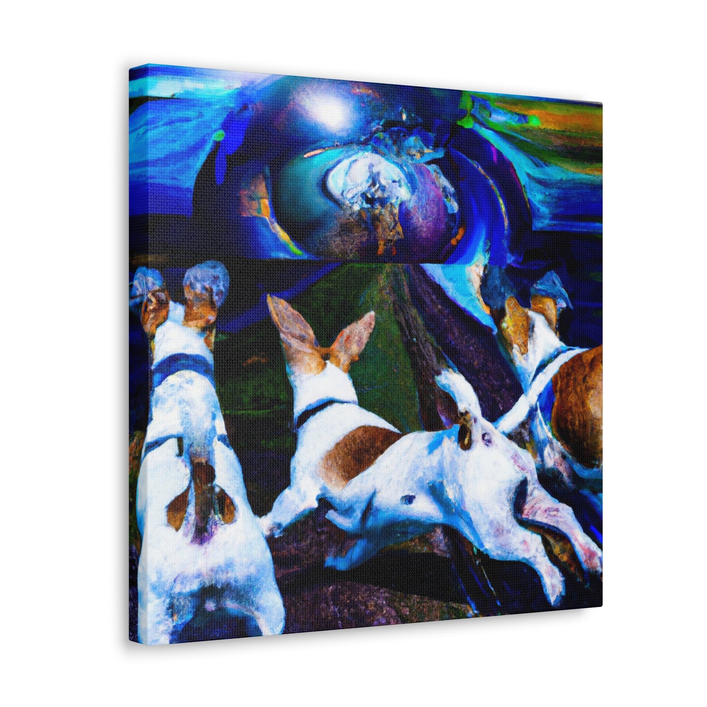 Jack Russell Dreaming. - Canvas