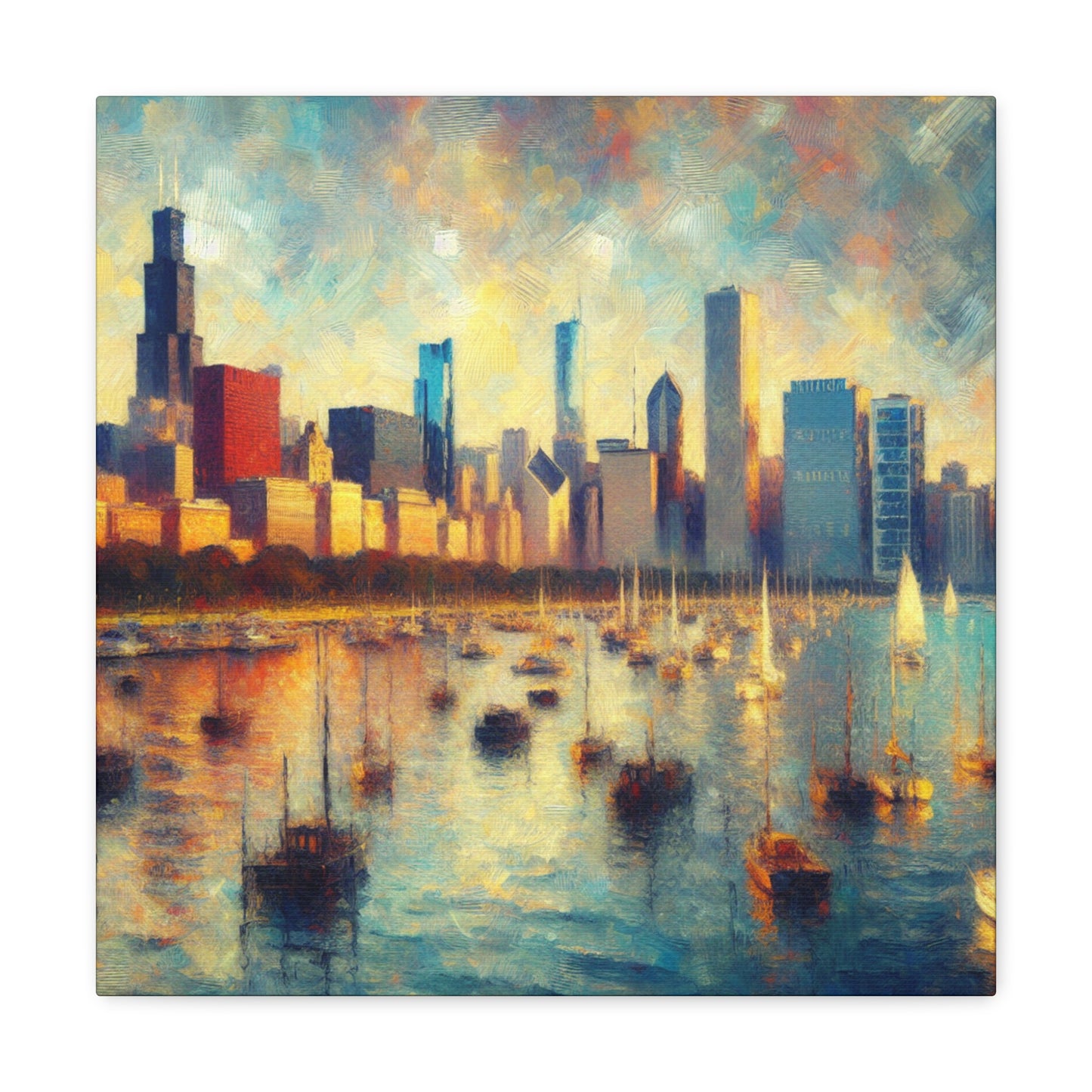 "Cityscape of Hope" - Canvas