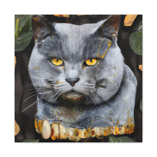 "Purrfect British Shorthair" - Canvas