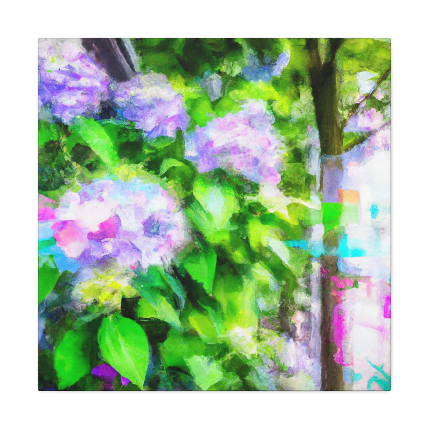 "Hydrangea in Bloom". - Canvas