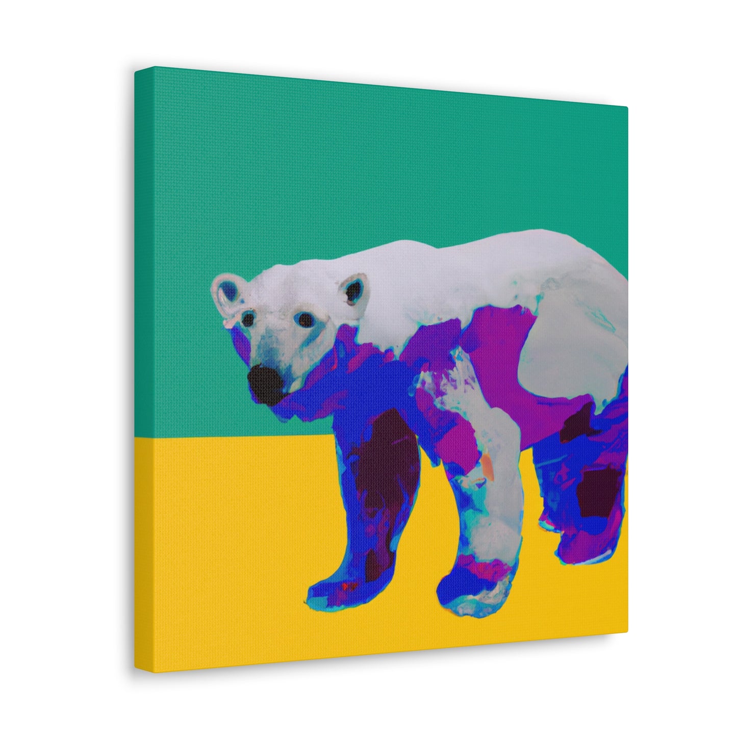 Polar Bear Pop Art - Canvas