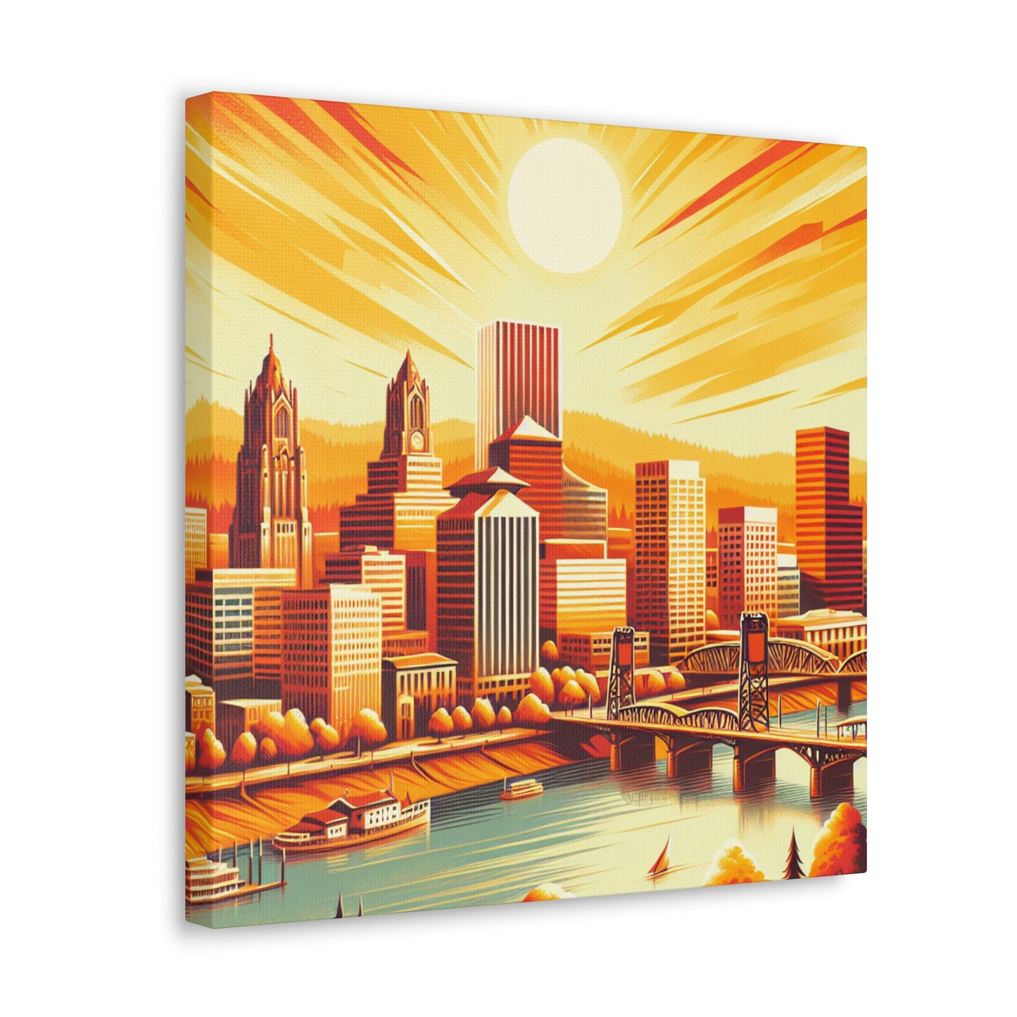 "Enchanting Vistas of Portland" - Canvas