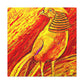 The Golden Pheasant was a popular Art Deco-style design popularized during the 1920s. It is characterized by the use of symmetrical, angular shapes, and sunburst and chevron motifs, often in strong colors - Canvas