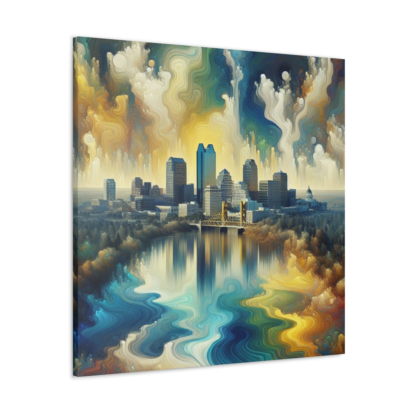 Golden Sacramento Elegance - Canvas