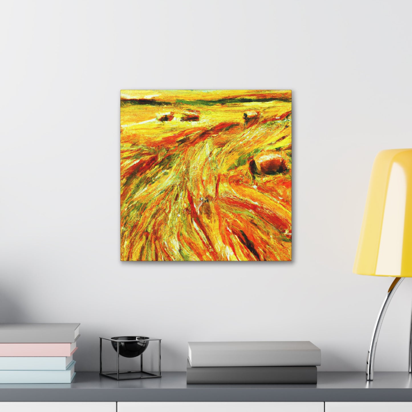 Hay Field Splendor. - Canvas