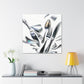 Silver Shadows Glisten - Canvas