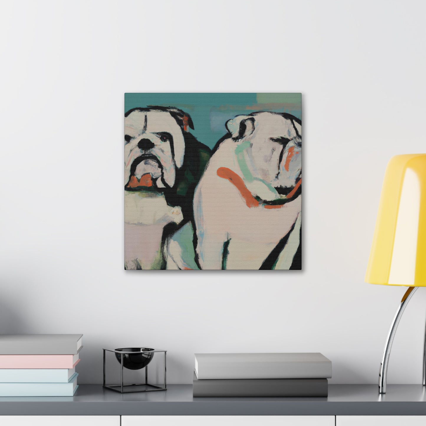 "Loyal English Bulldog' - Canvas