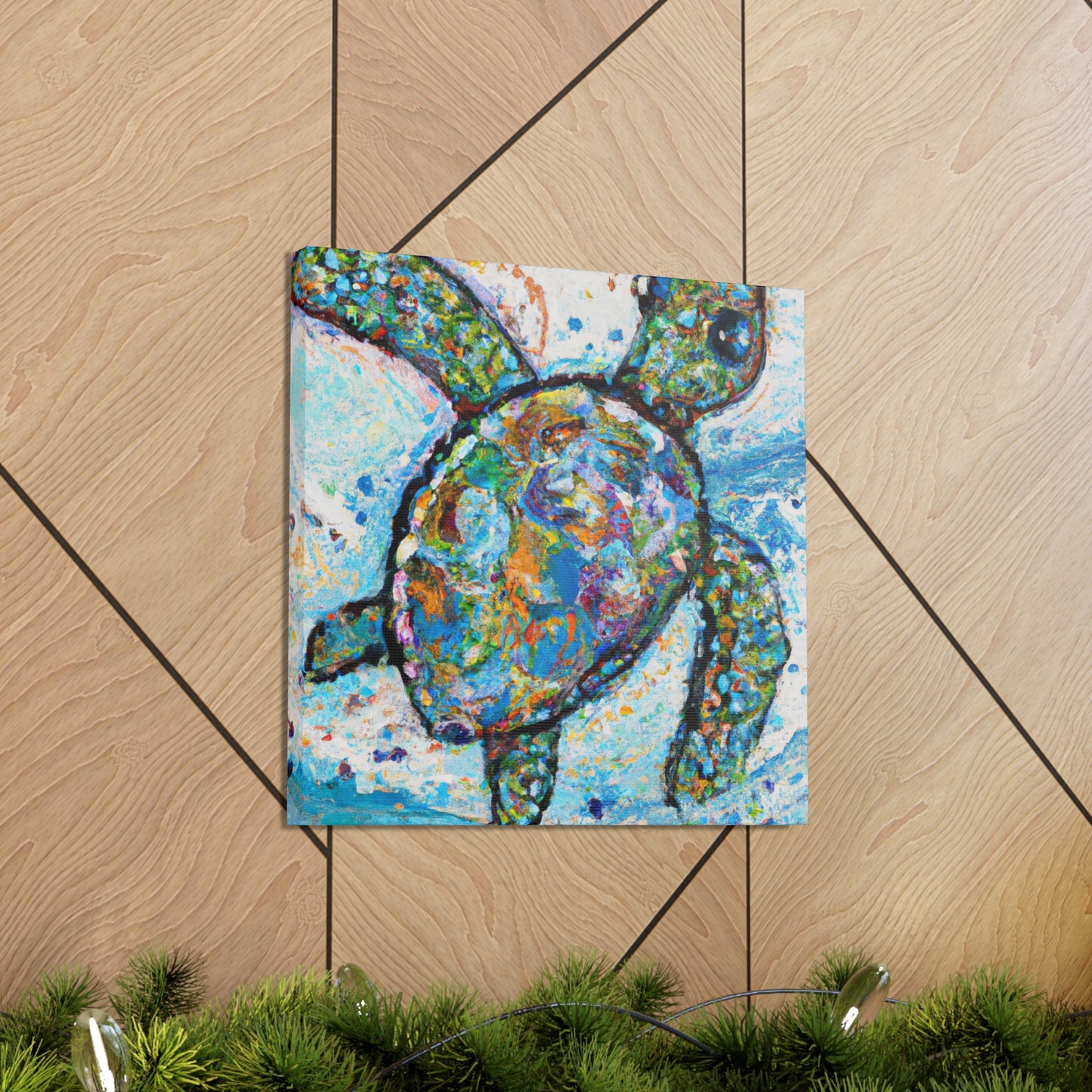 Sea Turtles at Dusk - Canvas