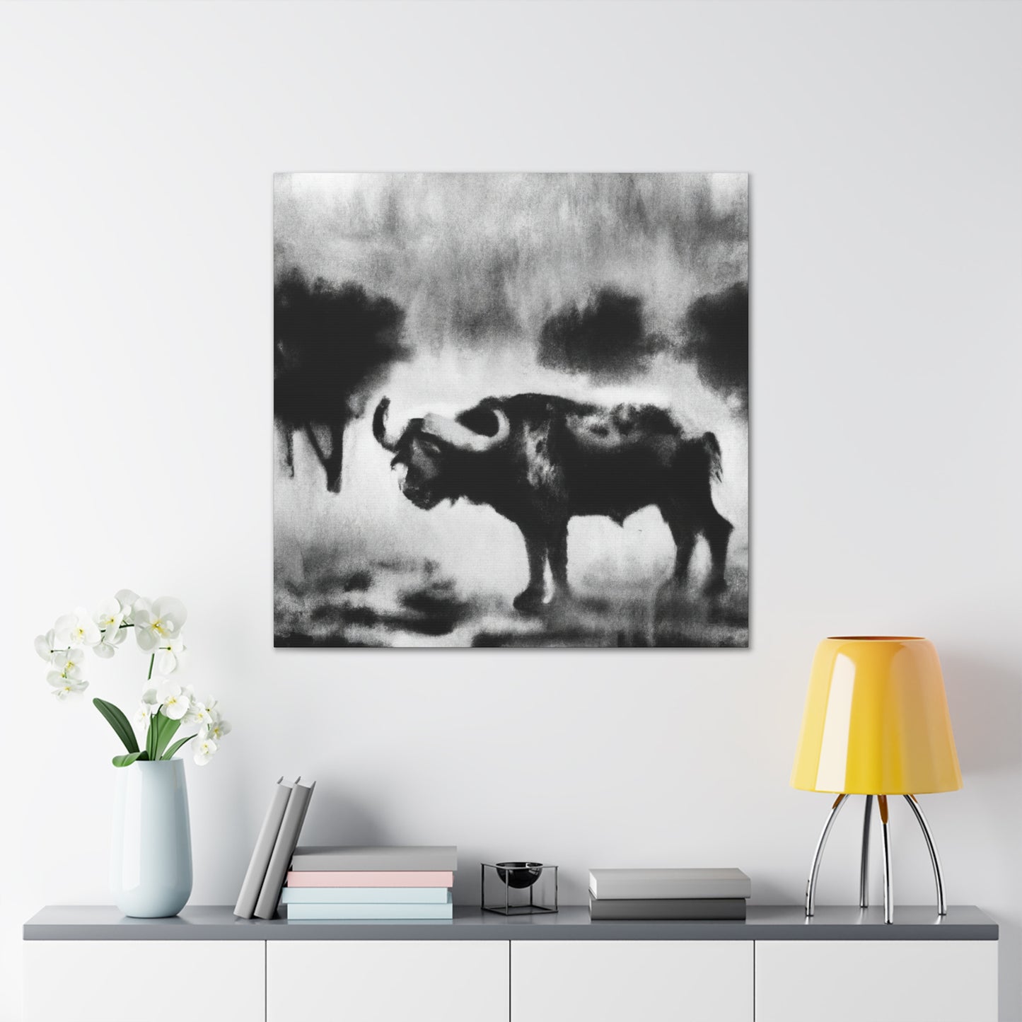 "Bison at Sunrise View" - Canvas