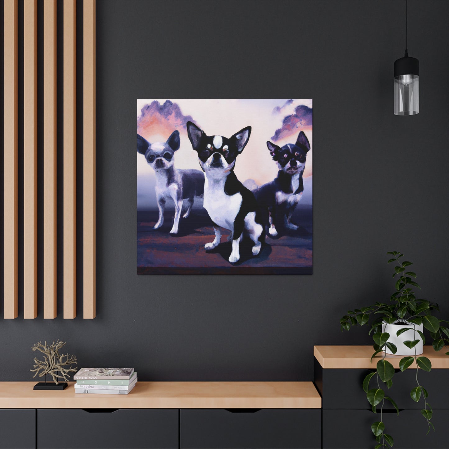 "Chihuahua in Deco". - Canvas