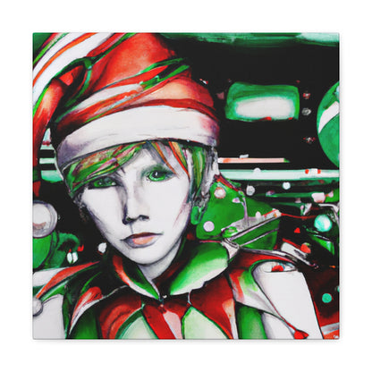 Elf in Moonlight Scene - Canvas