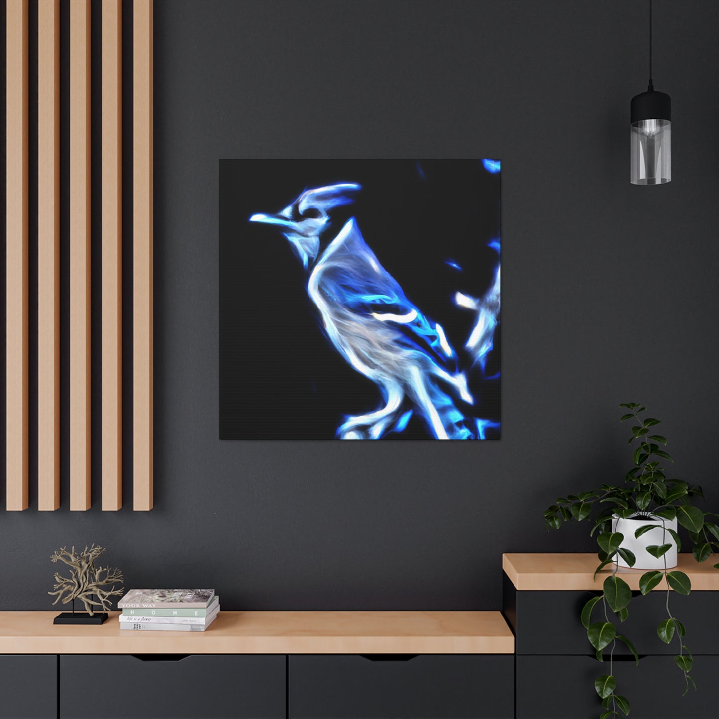 Blue Jay Expressionism - Canvas