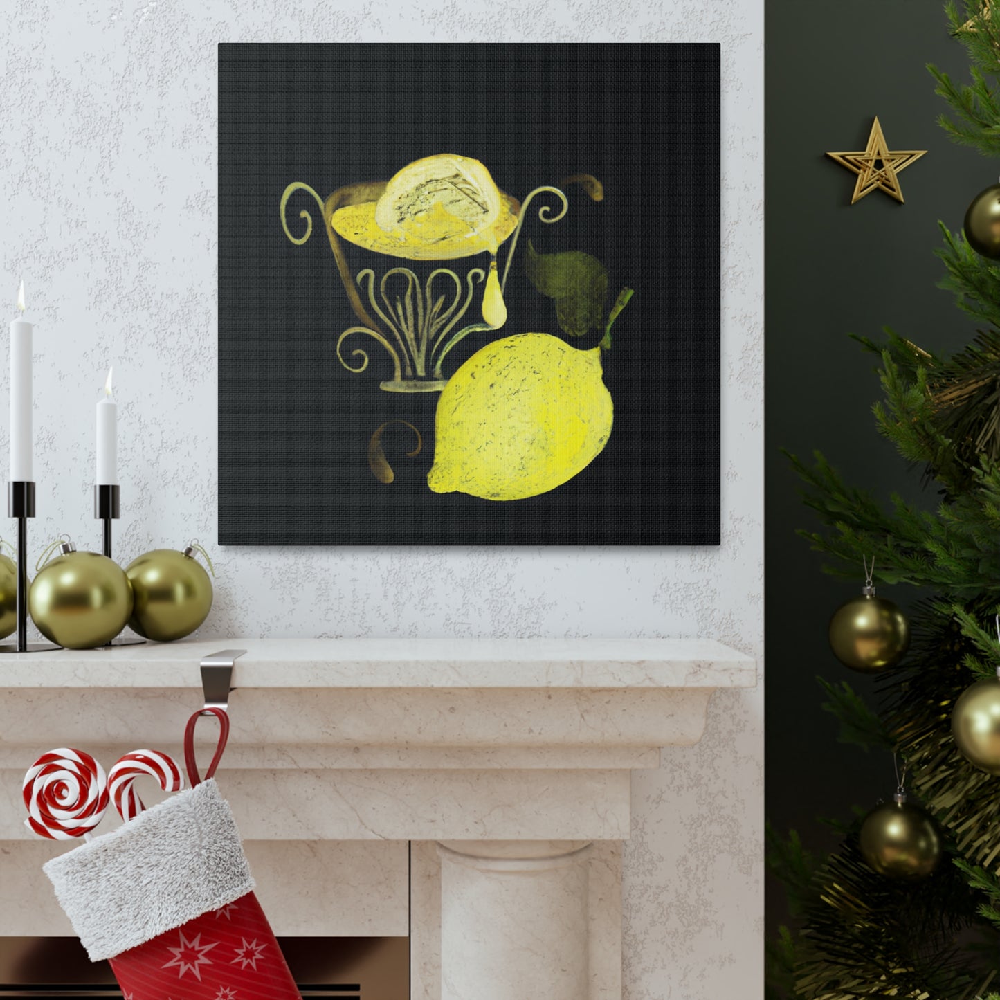 "A Lemon Baroque Delight" - Canvas