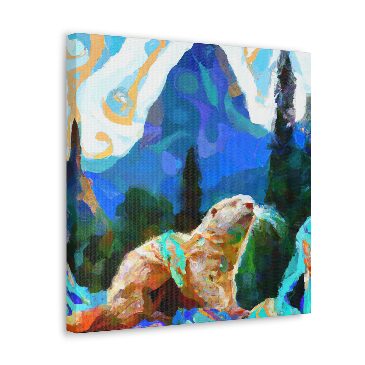 Otter in Impressionism - Canvas