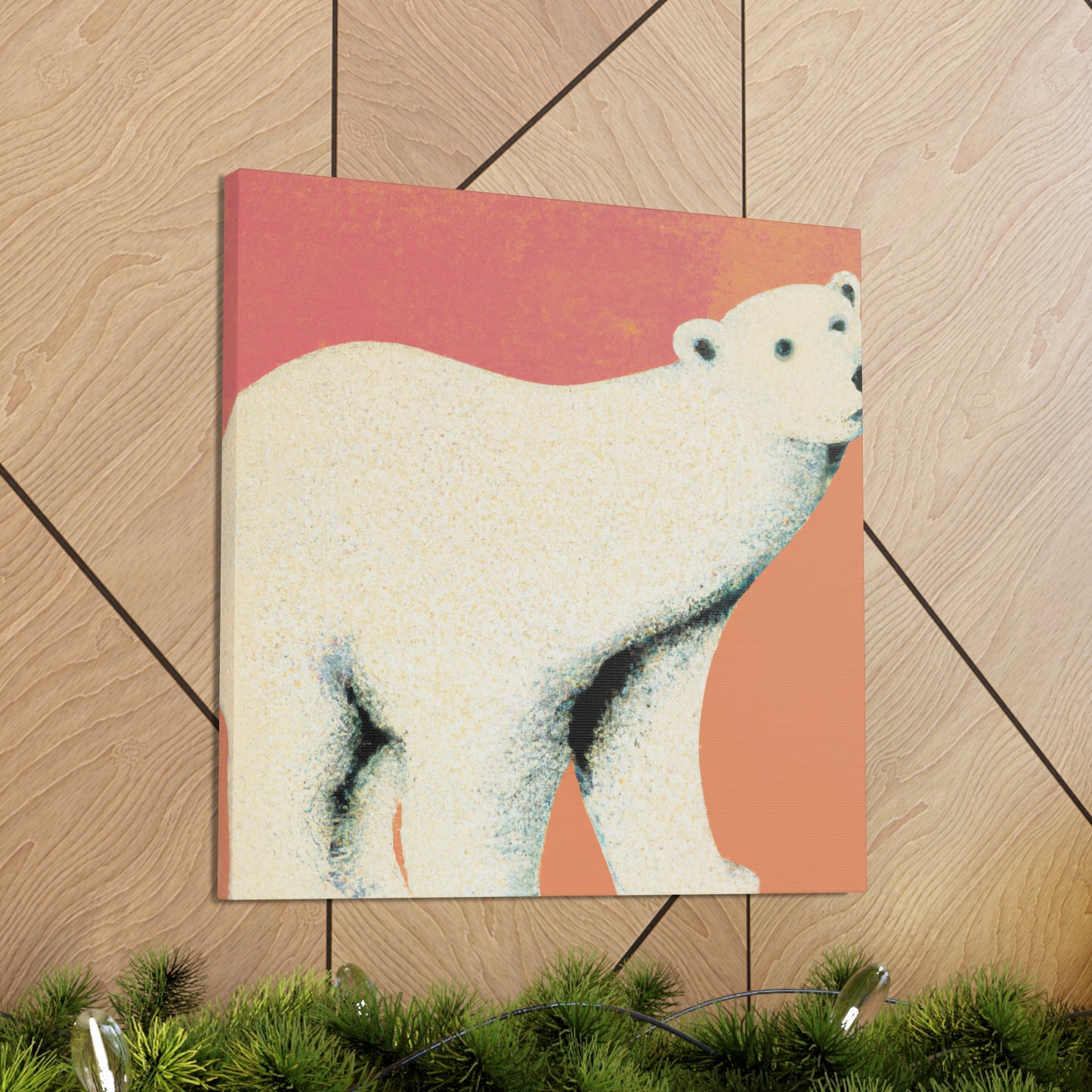 "Polar Bear Splendor Dawn" - Canvas