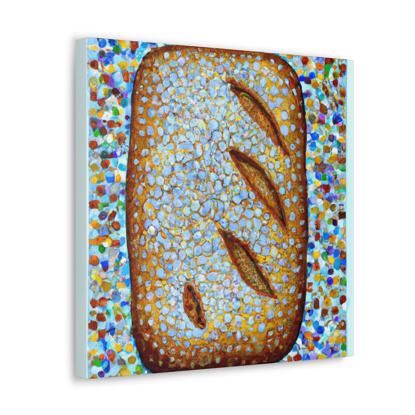 "Bread's Pointillist Painting - Canvas