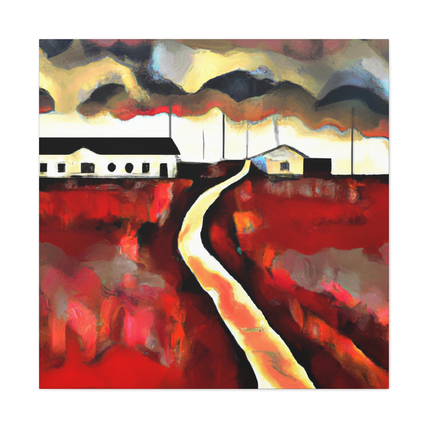 "Country Road Abstraction" - Canvas