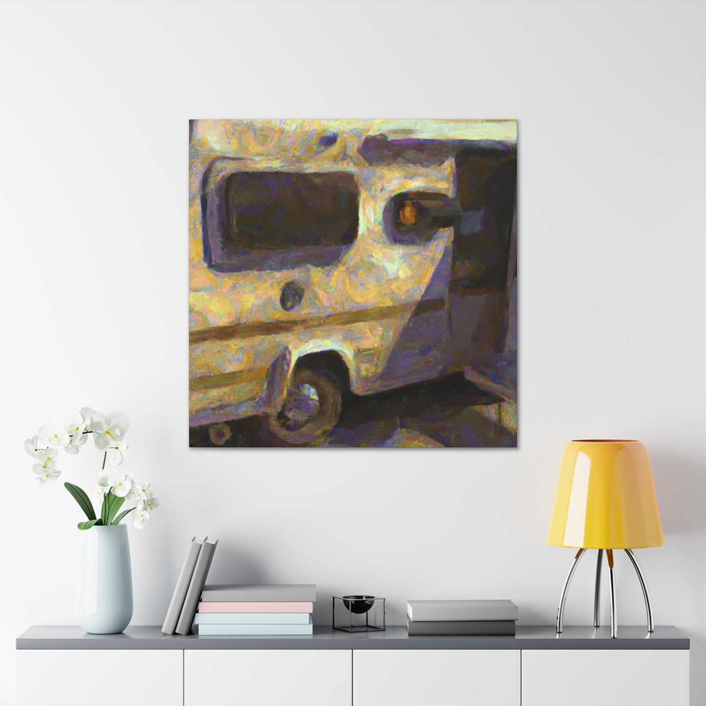 "Van By the Lake" - Canvas