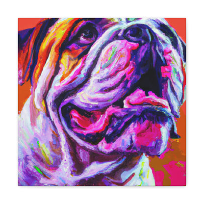 American Bulldog Portrait - Canvas