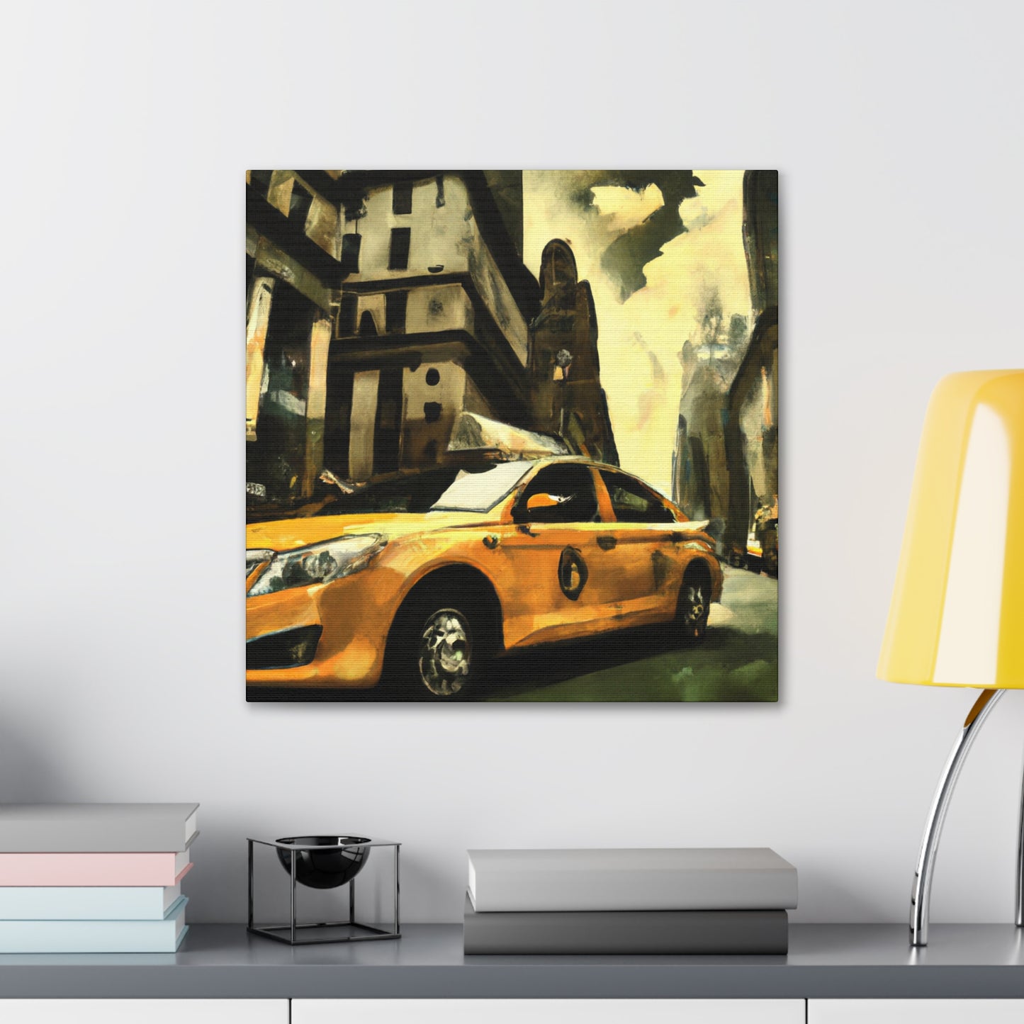 Taxi in the Night - Canvas