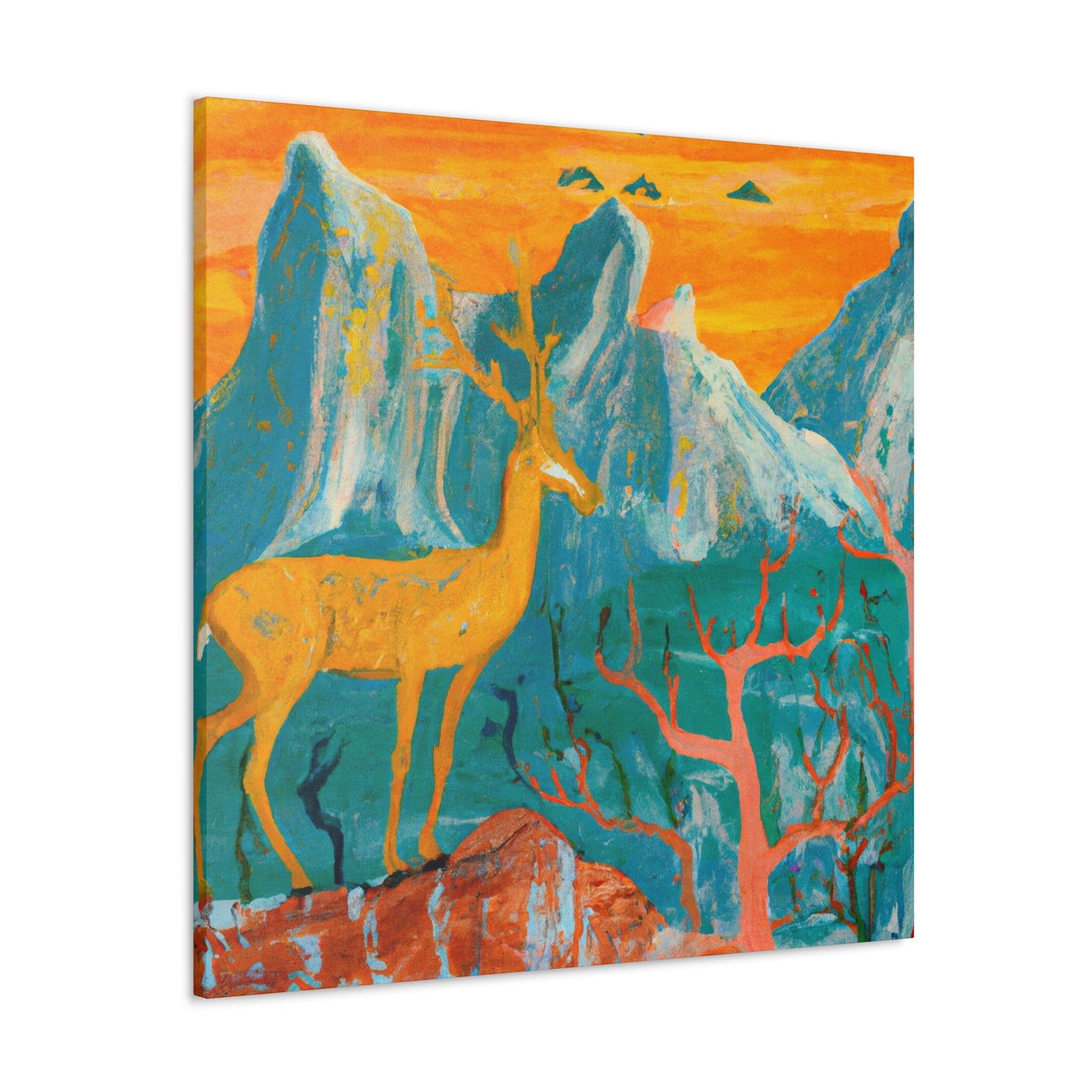 Deer in the Forest - Canvas