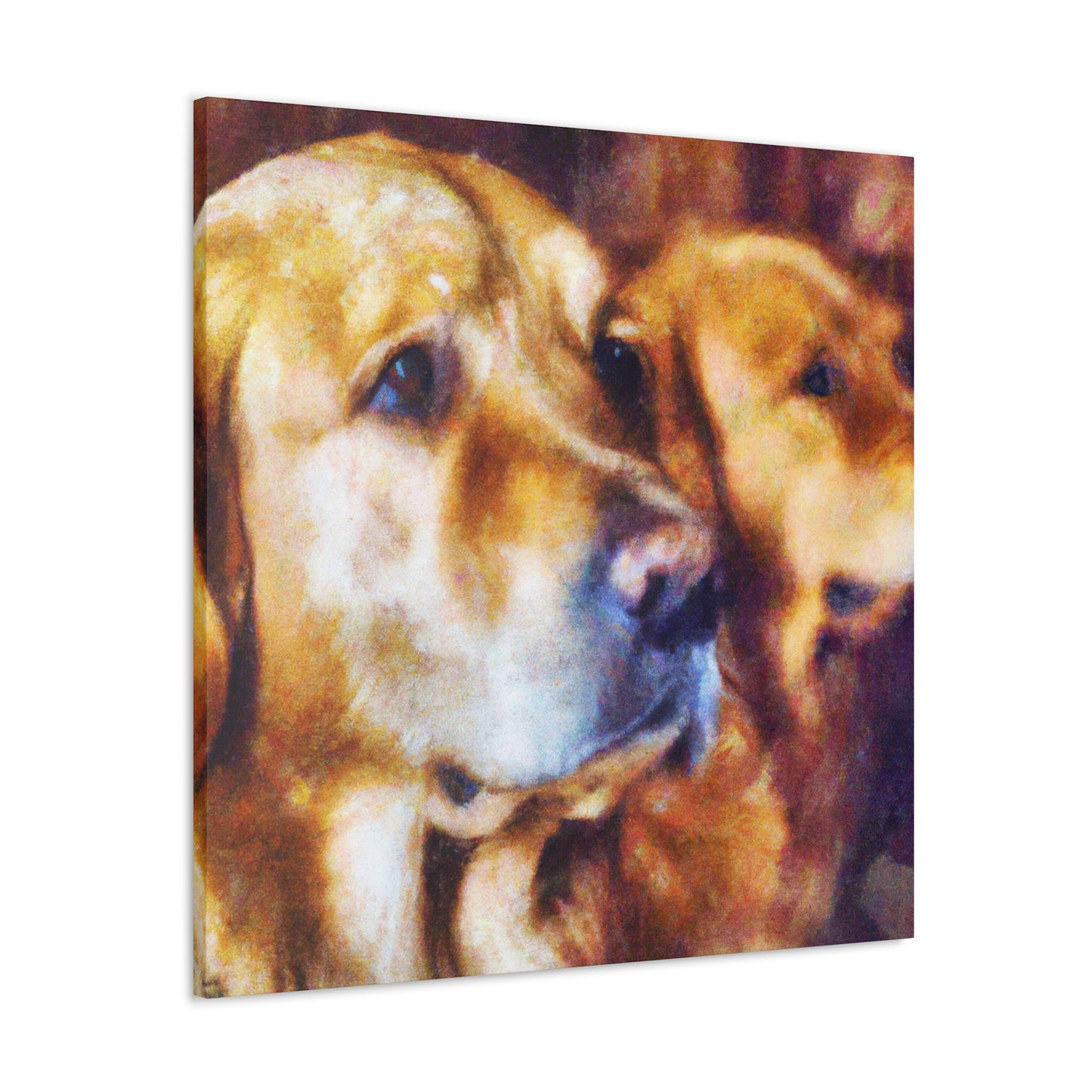 "Golden Retriever Bliss" - Canvas