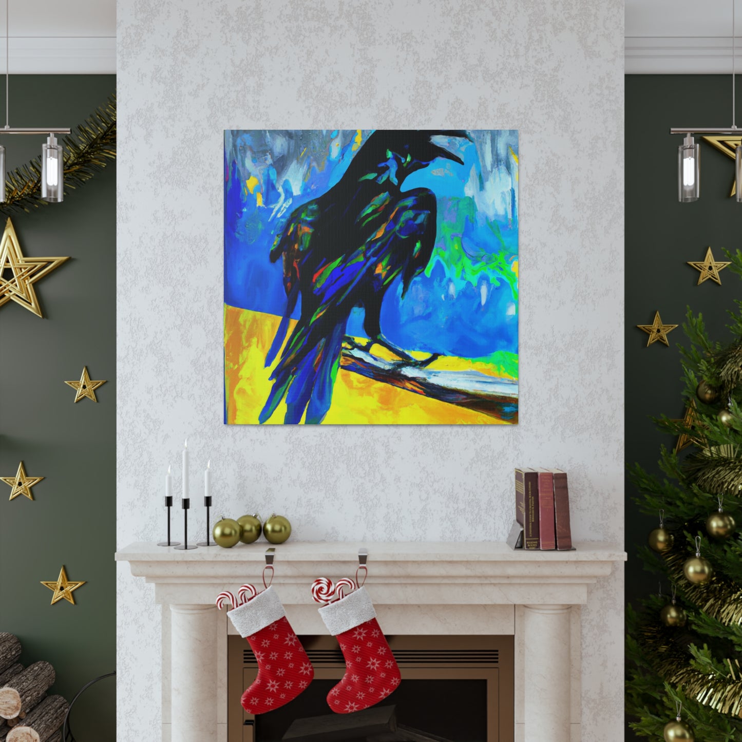 American Crows Take Flight - Canvas