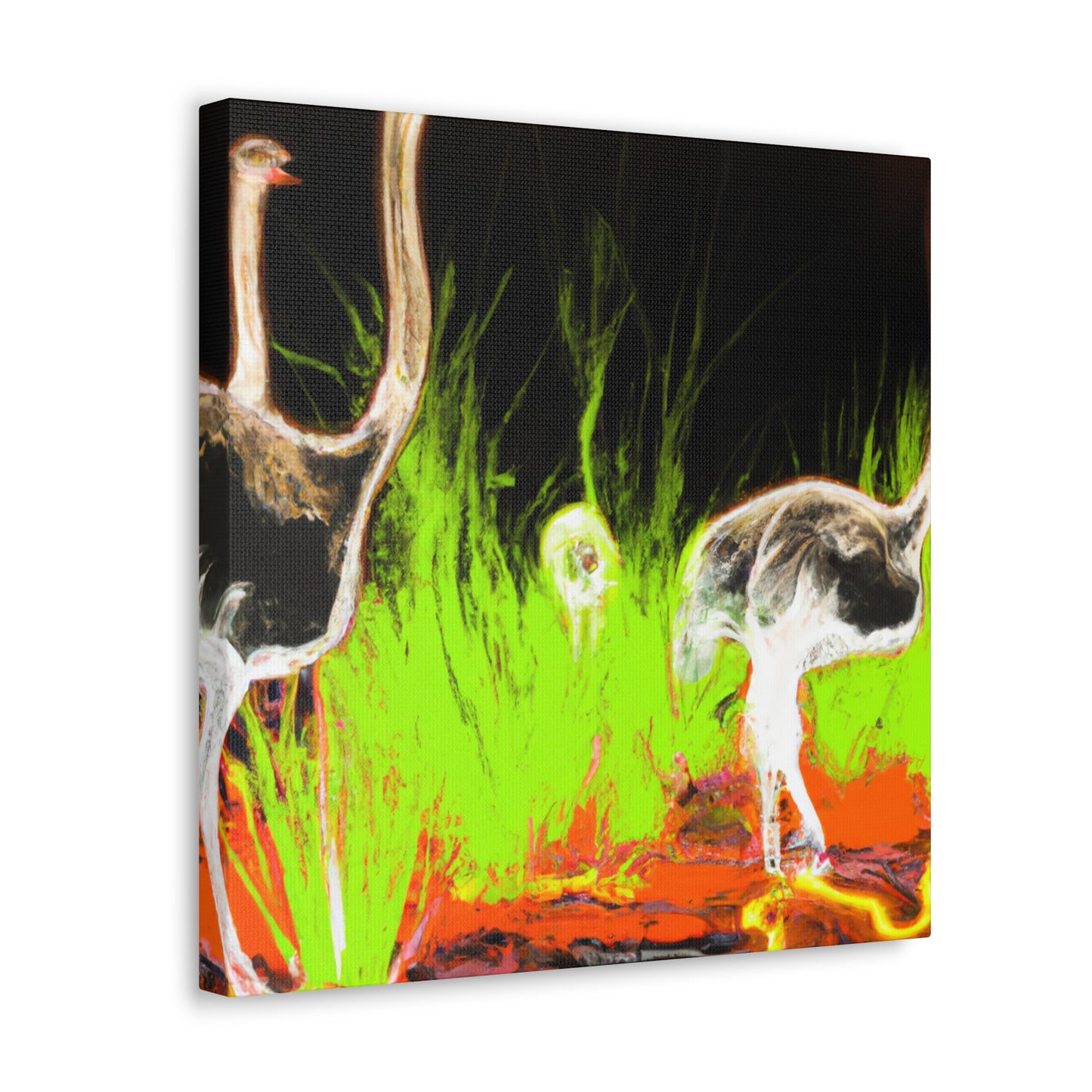 Ostrich Abstraction Masterpiece - Canvas