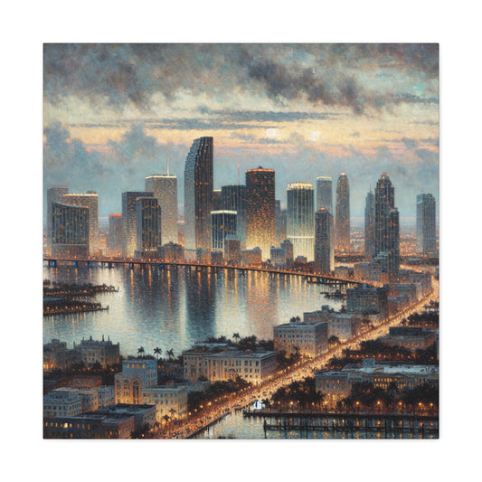 "Miami Sunrise Serenade" - Canvas