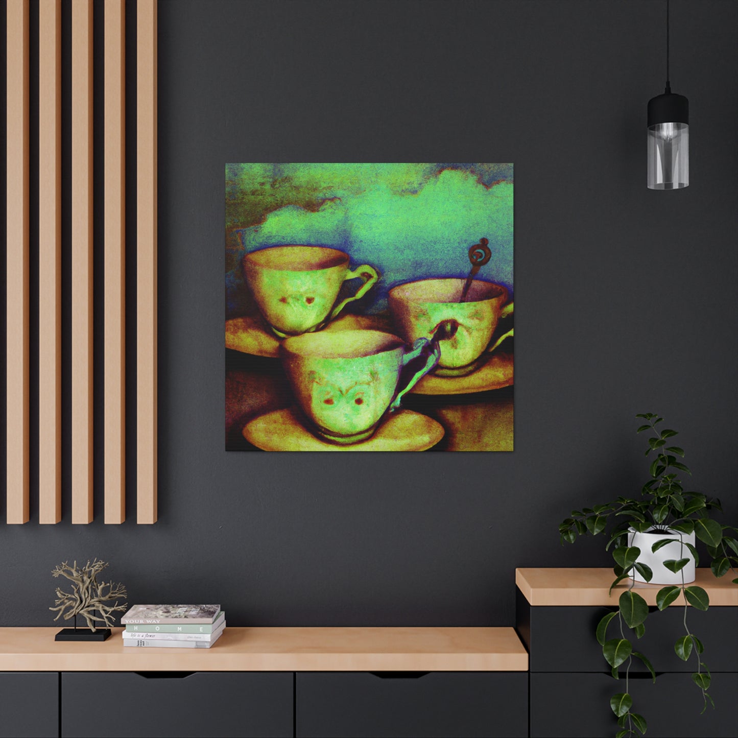 Tea Time Harmony. - Canvas