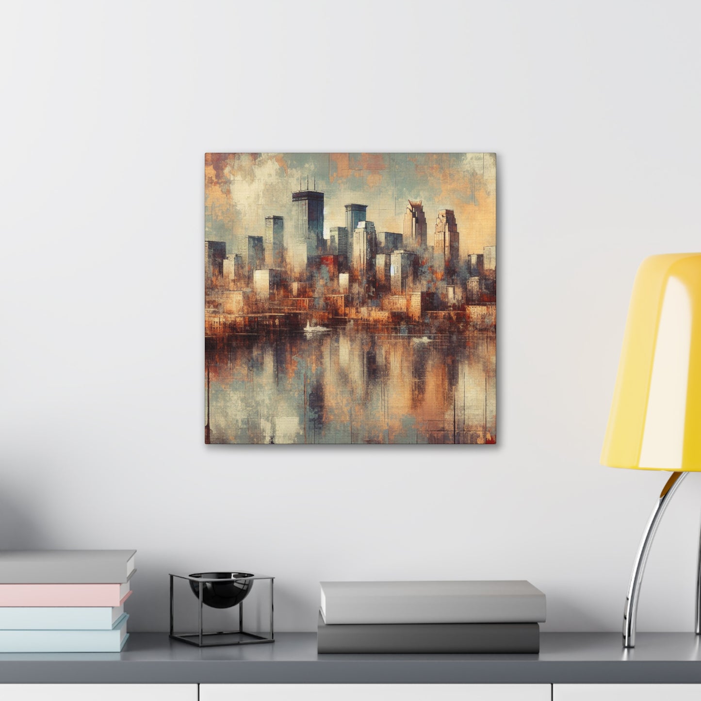 "City's Lively Brushstrokes" - Canvas