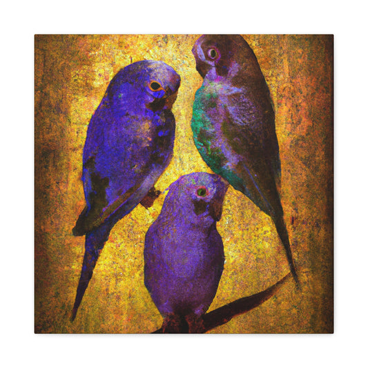 Lovebirds In Harmony - Canvas