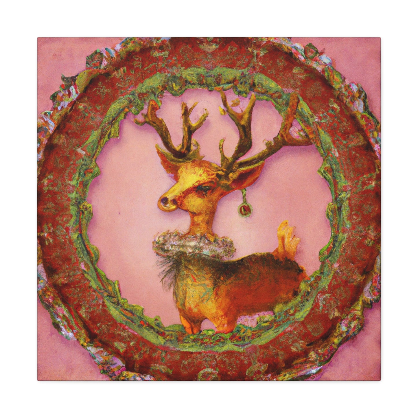 "Reindeer Reflection Rococo" - Canvas