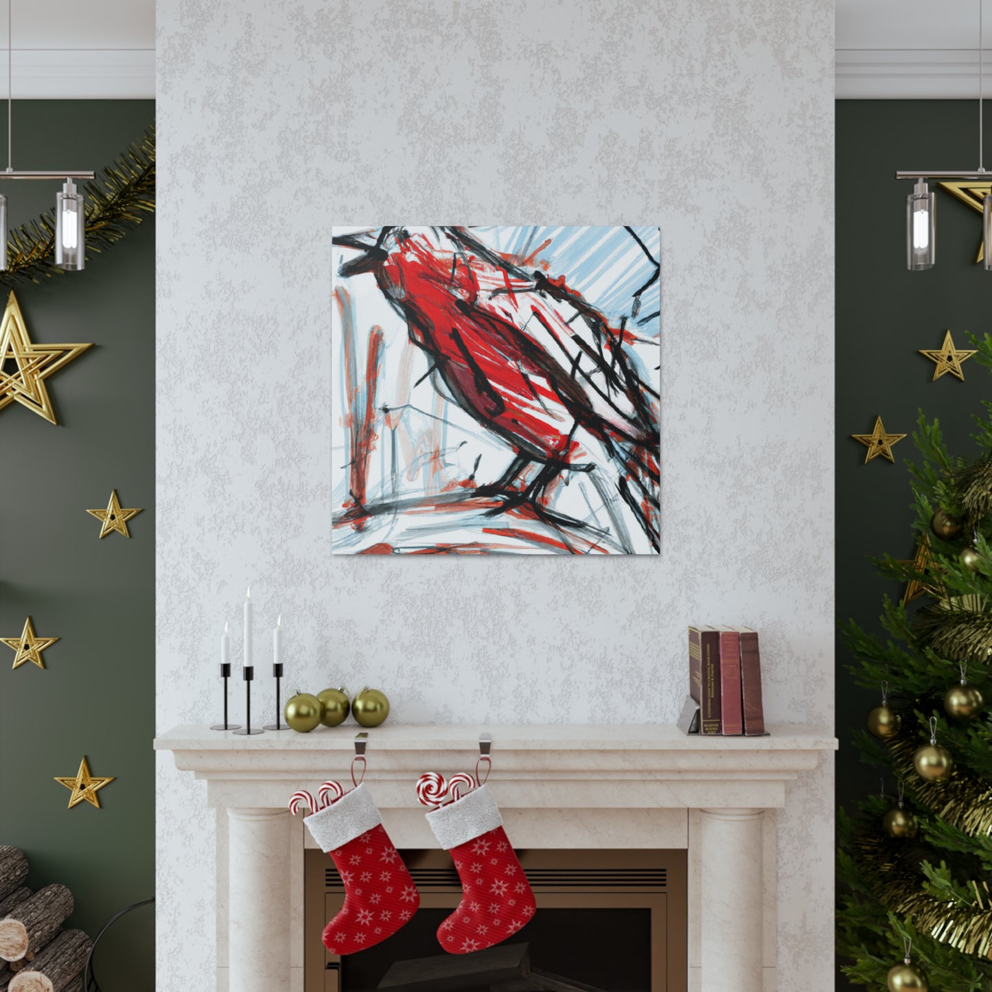 Red-winged Blackbird Abstraction - Canvas