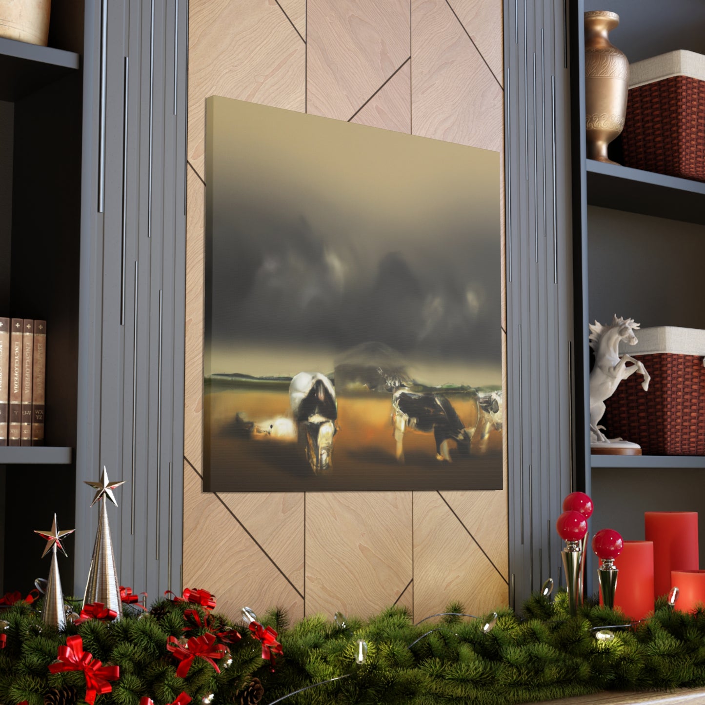 Pasture Dreaming Cow - Canvas