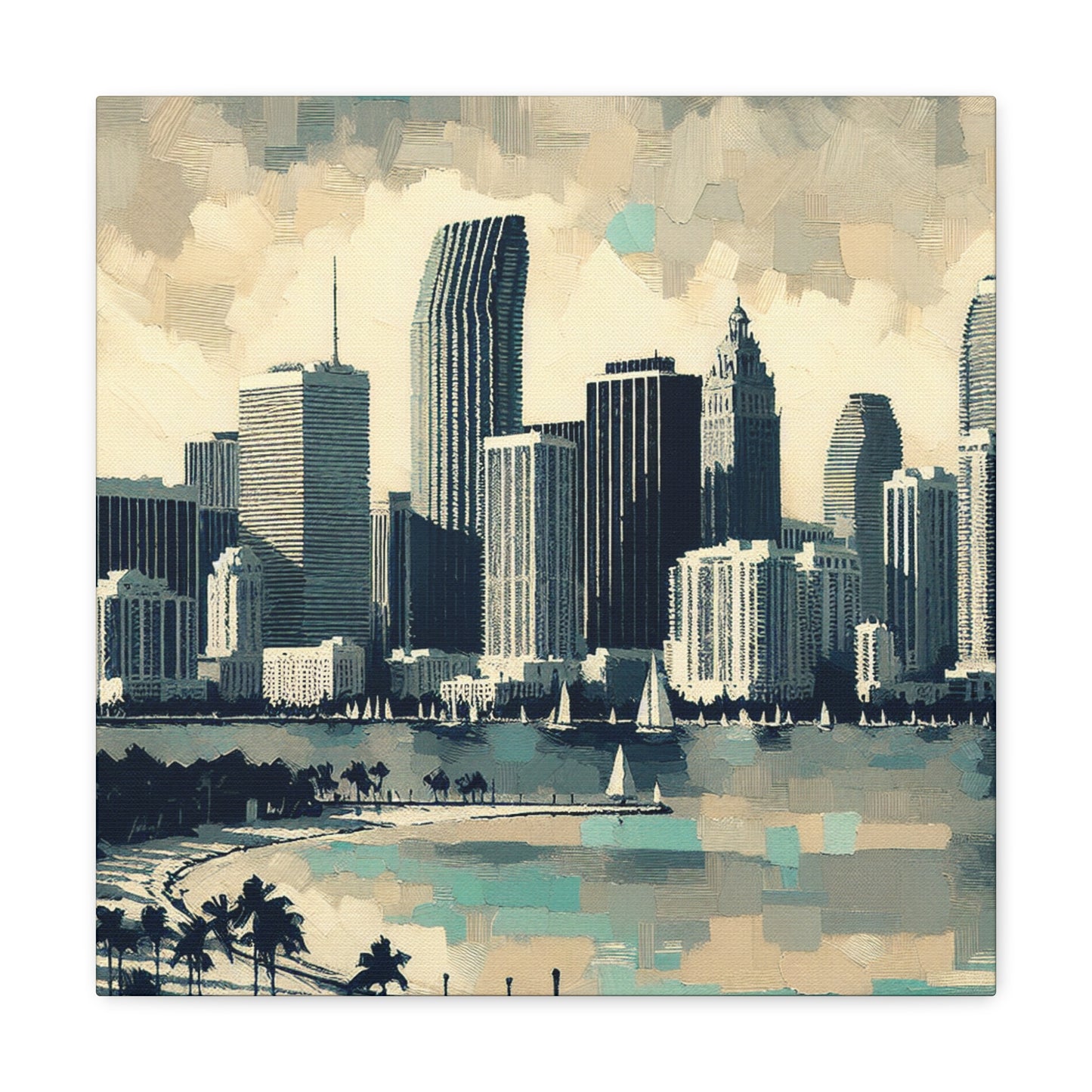 "Luminous Miami Landscape" - Canvas