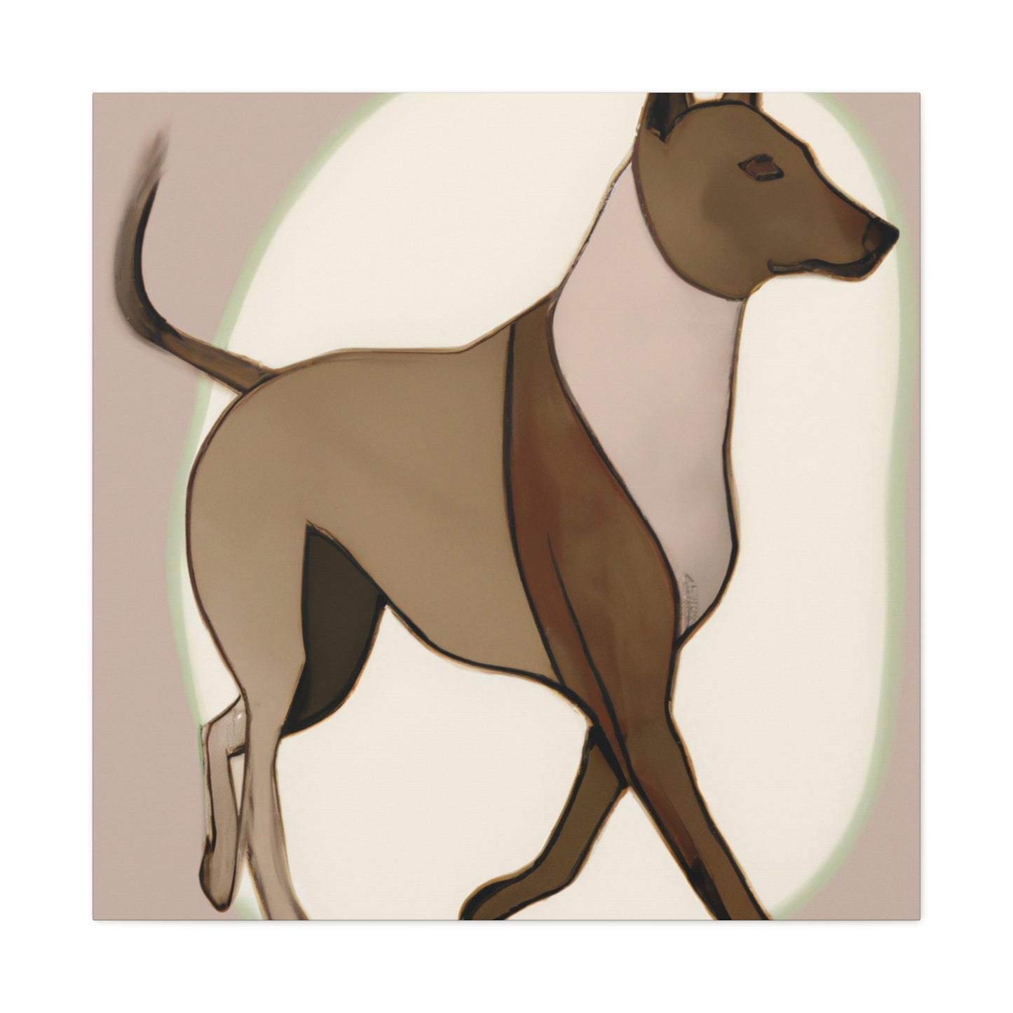 Dingo in Art Nouveau - Canvas