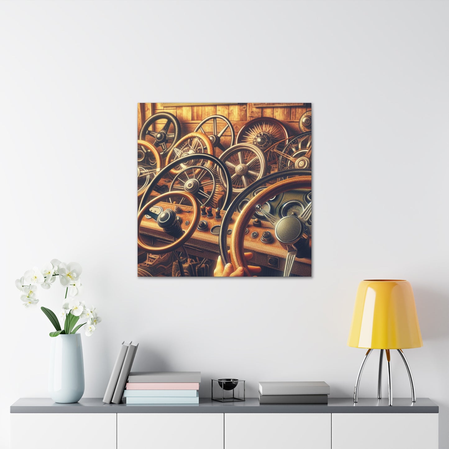 "Wheel Symphony Unveiled" - Canvas