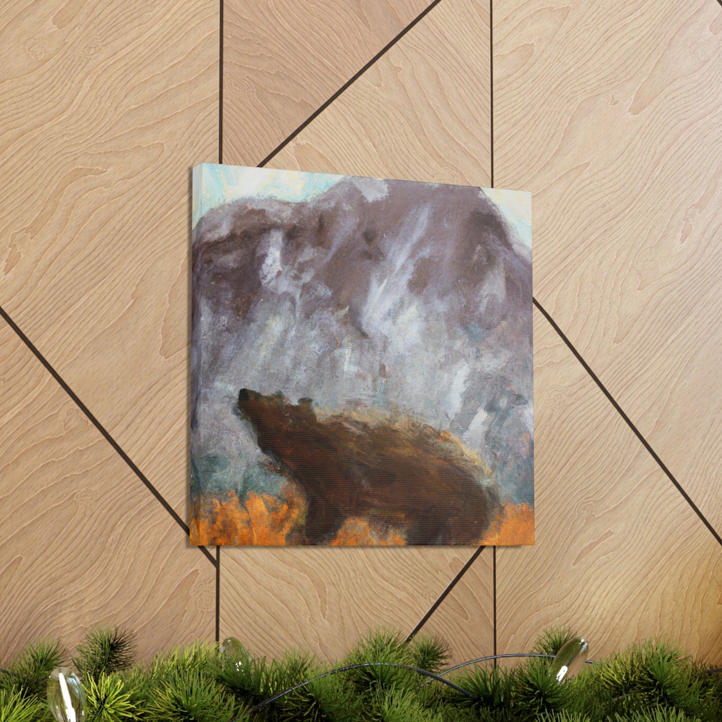 "The Brown Bear Roars" - Canvas