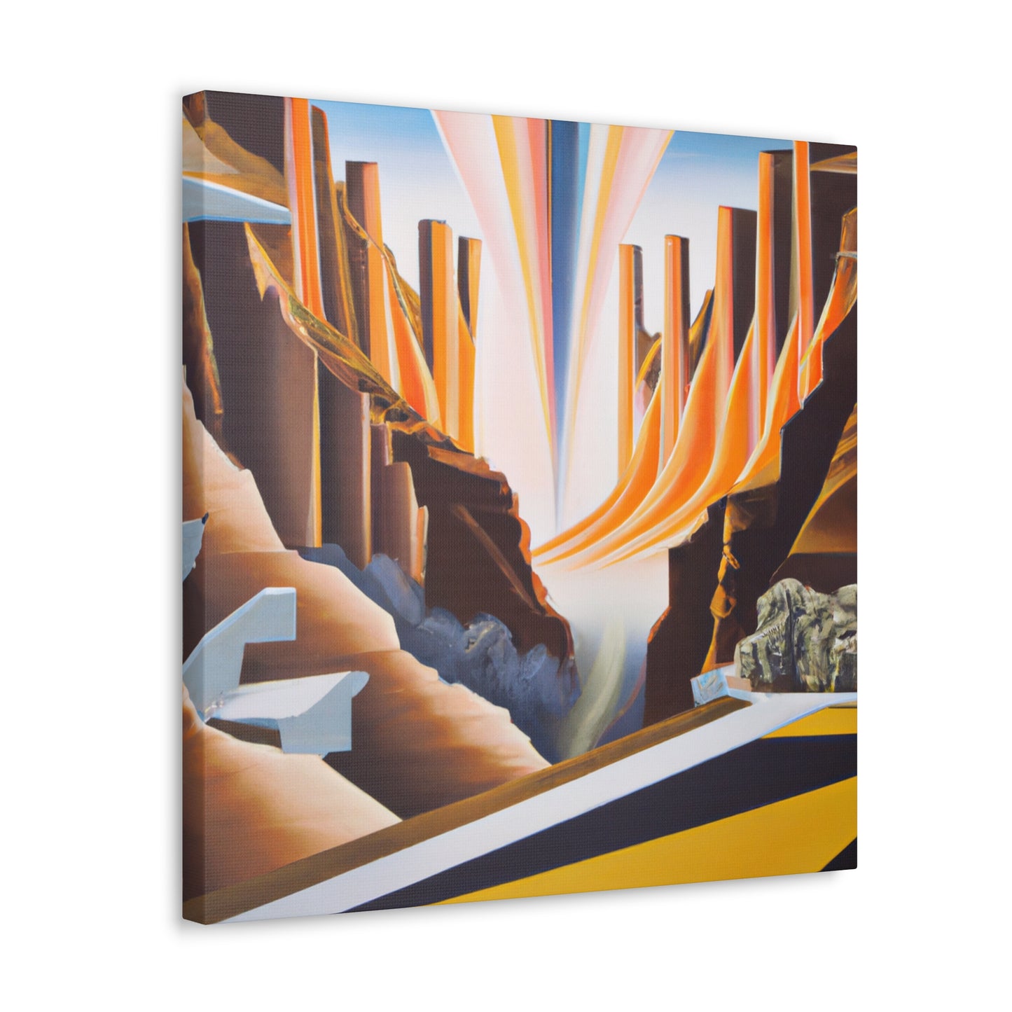 "Colorful Canyon Brilliance" - Canvas