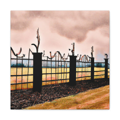 "The Barnyard Barrier" - Canvas