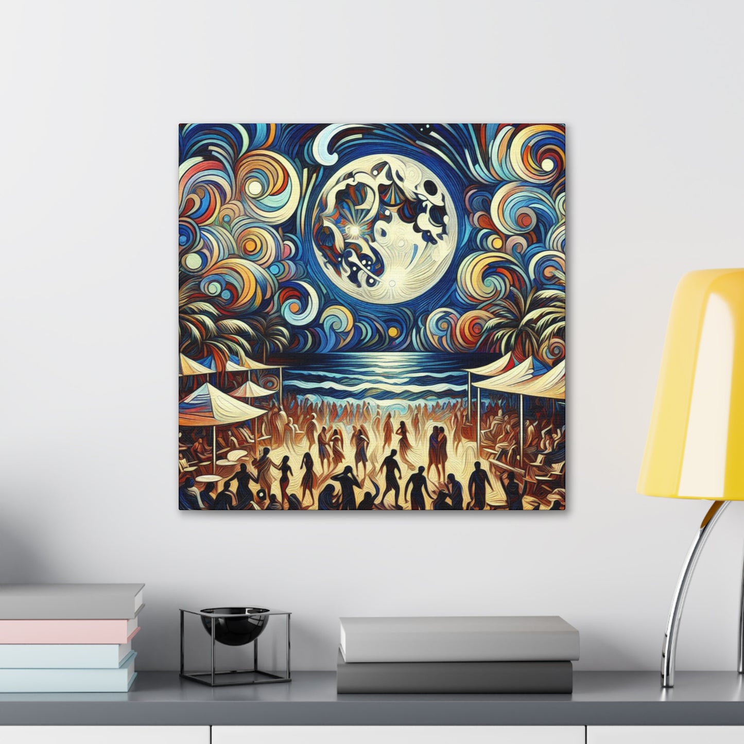 Lunar Fiesta by the Sea - Canvas