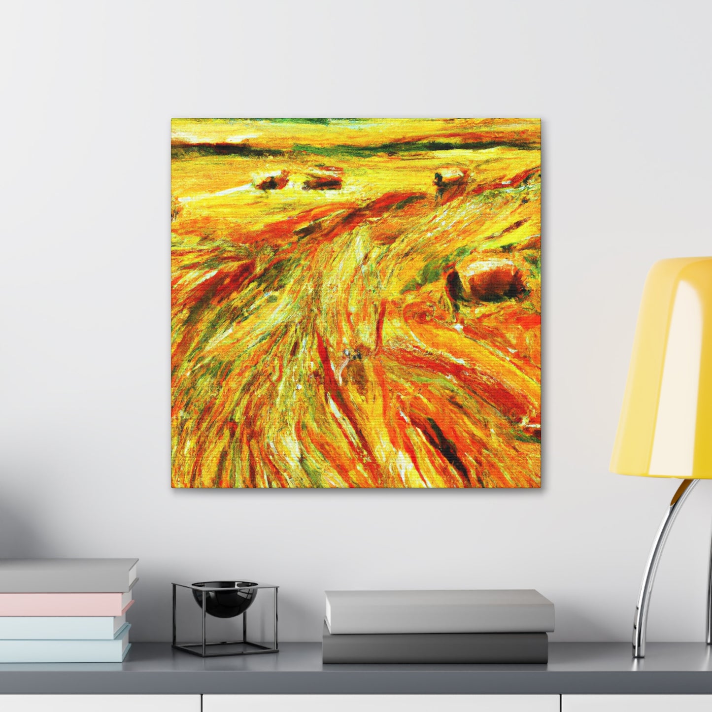 Hay Field Splendor. - Canvas