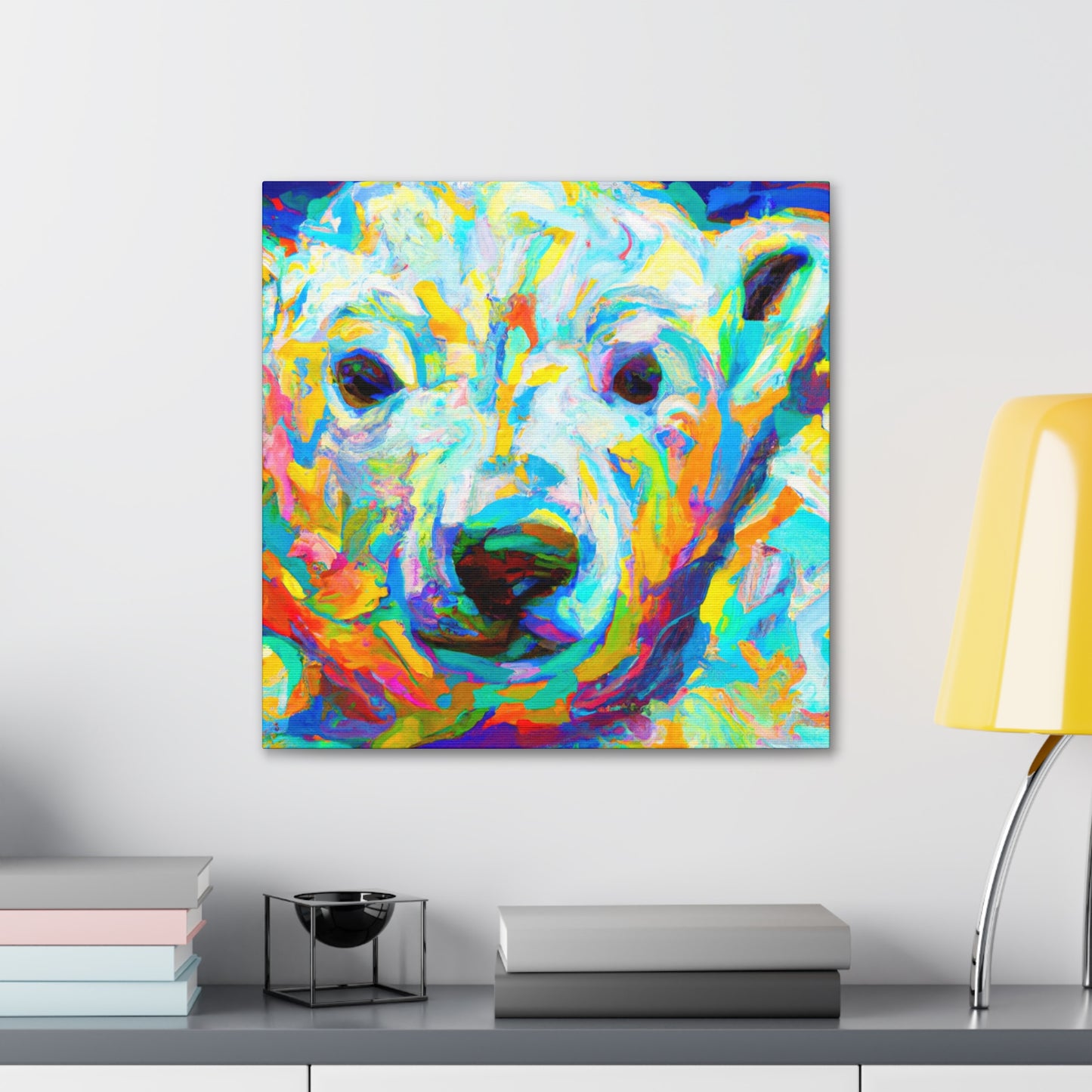 Polar Bear in Fauve - Canvas